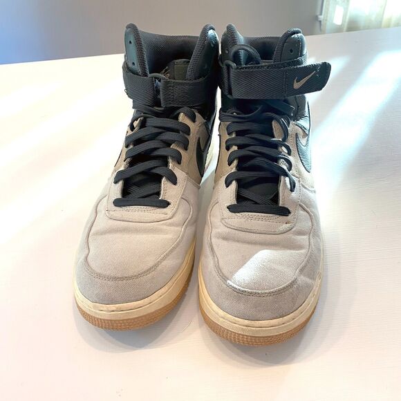 Men\'s Nike Air Force 1 AF1 07 LV8 Size 11.5 High Light Bone Shoes Sneakers‎